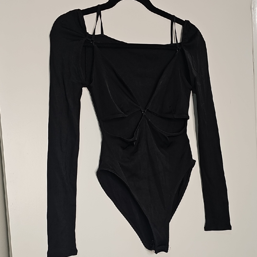 Zara Charcoal Long Sleeve Top